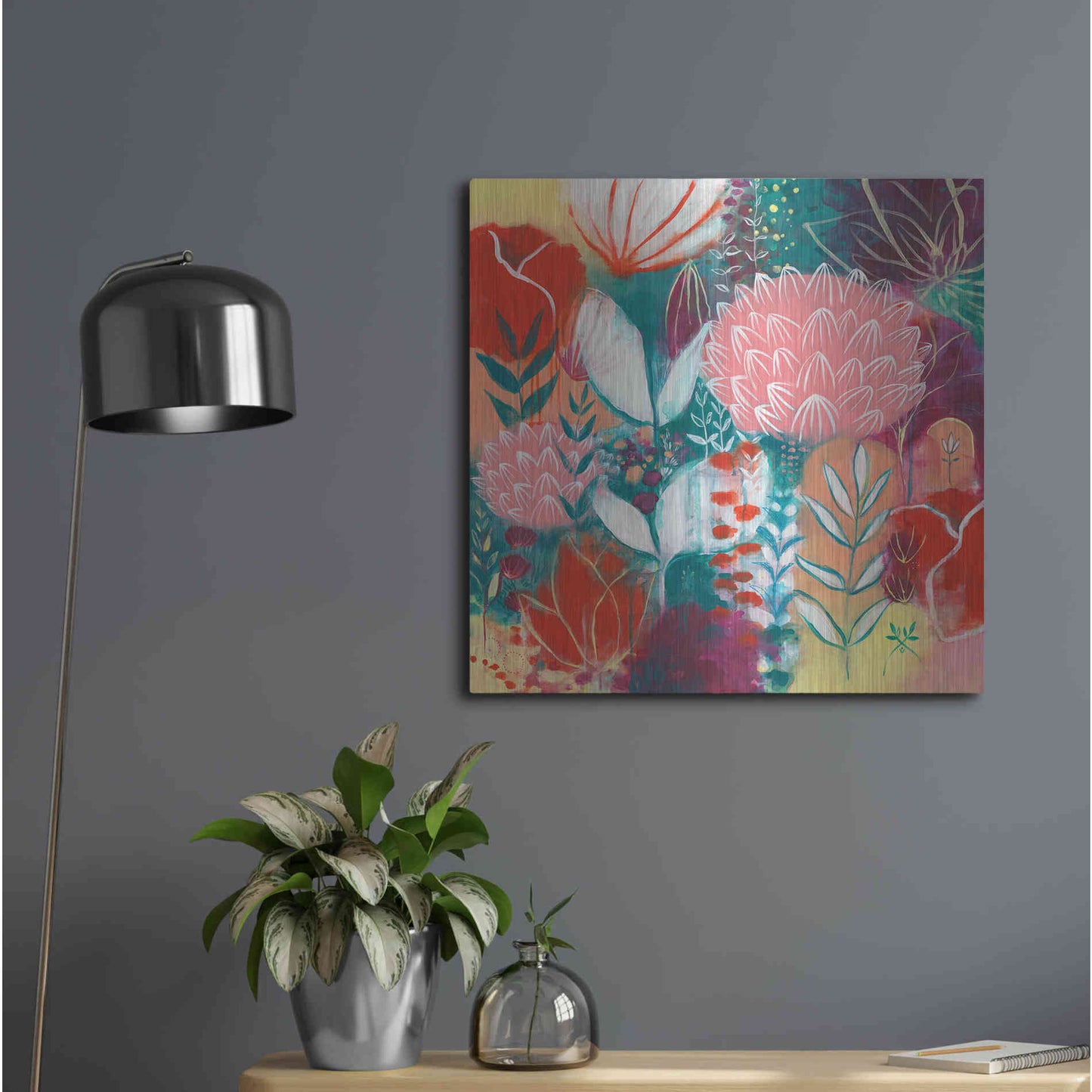 Luxe Metal Art 'Sensuality by Corina Capri Metal Wall Art,24x24