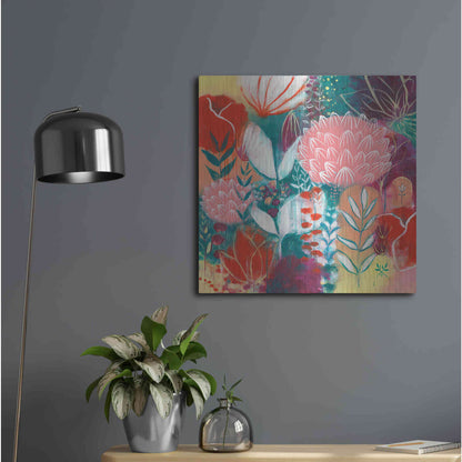 Luxe Metal Art 'Sensuality by Corina Capri Metal Wall Art,24x24
