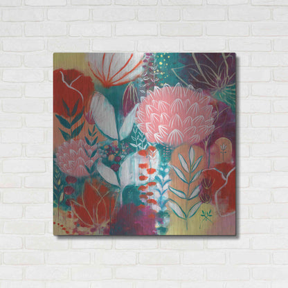 Luxe Metal Art 'Sensuality by Corina Capri Metal Wall Art,36x36
