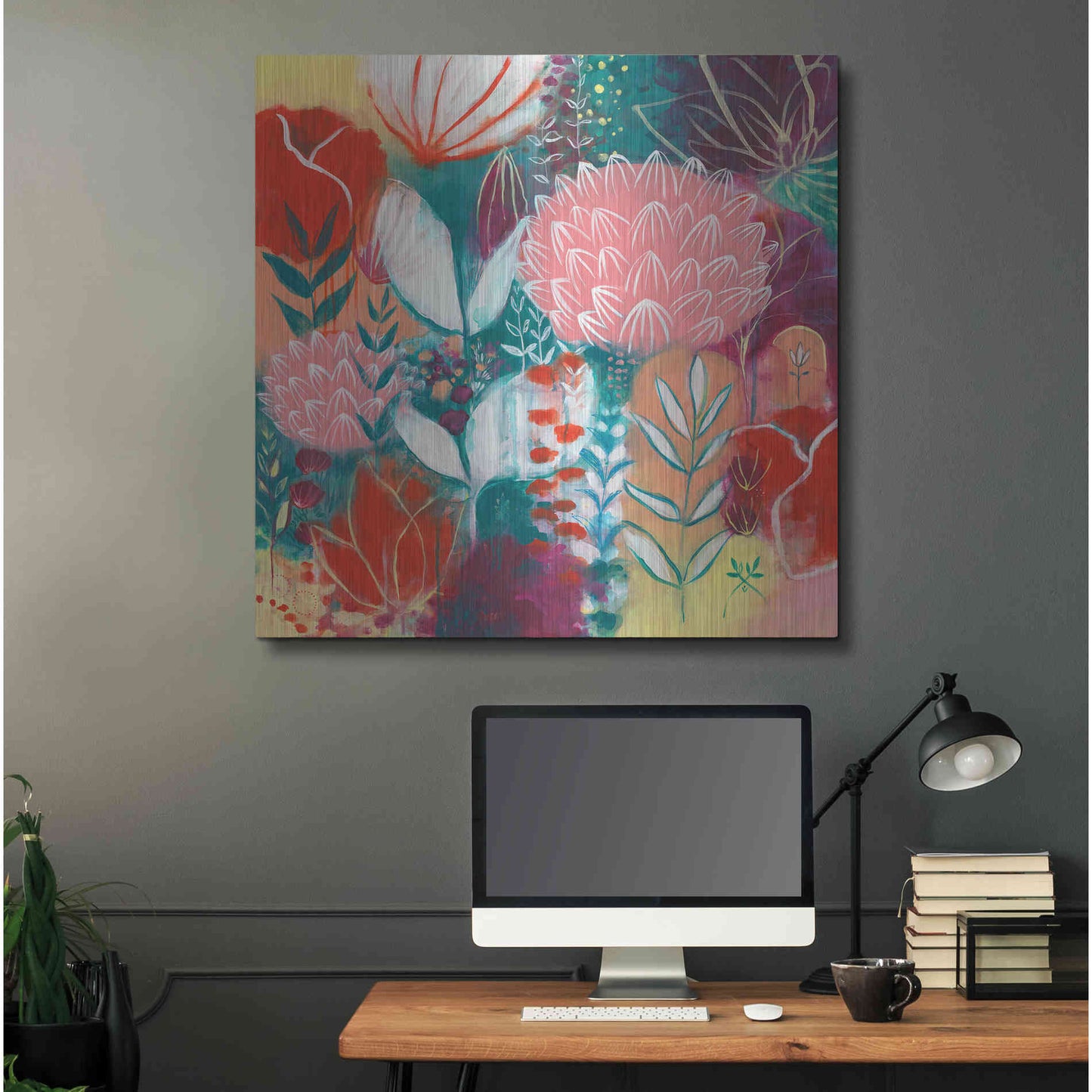 Luxe Metal Art 'Sensuality by Corina Capri Metal Wall Art,36x36