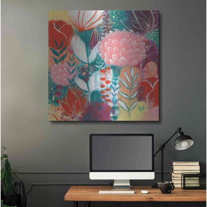 Luxe Metal Art 'Sensuality by Corina Capri Metal Wall Art,36x36