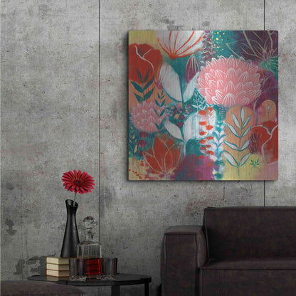 Luxe Metal Art 'Sensuality by Corina Capri Metal Wall Art,36x36
