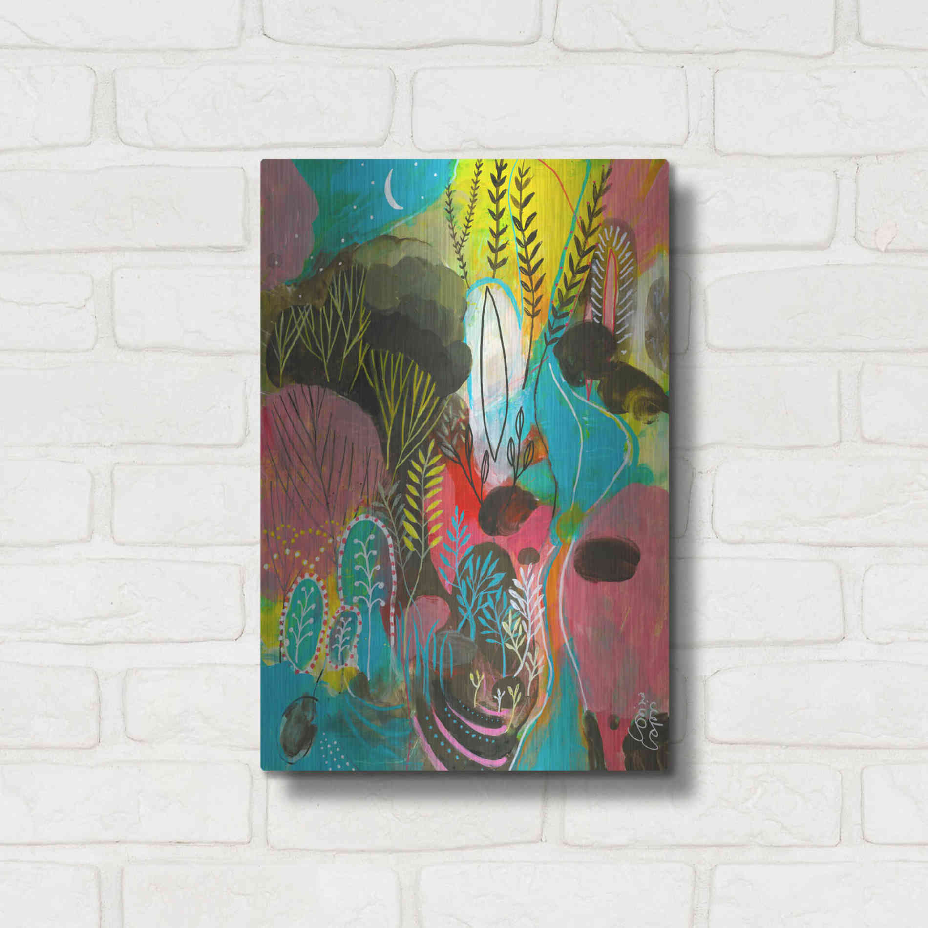 Luxe Metal Art 'Water Cycles by Corina Capri Metal Wall Art,12x16