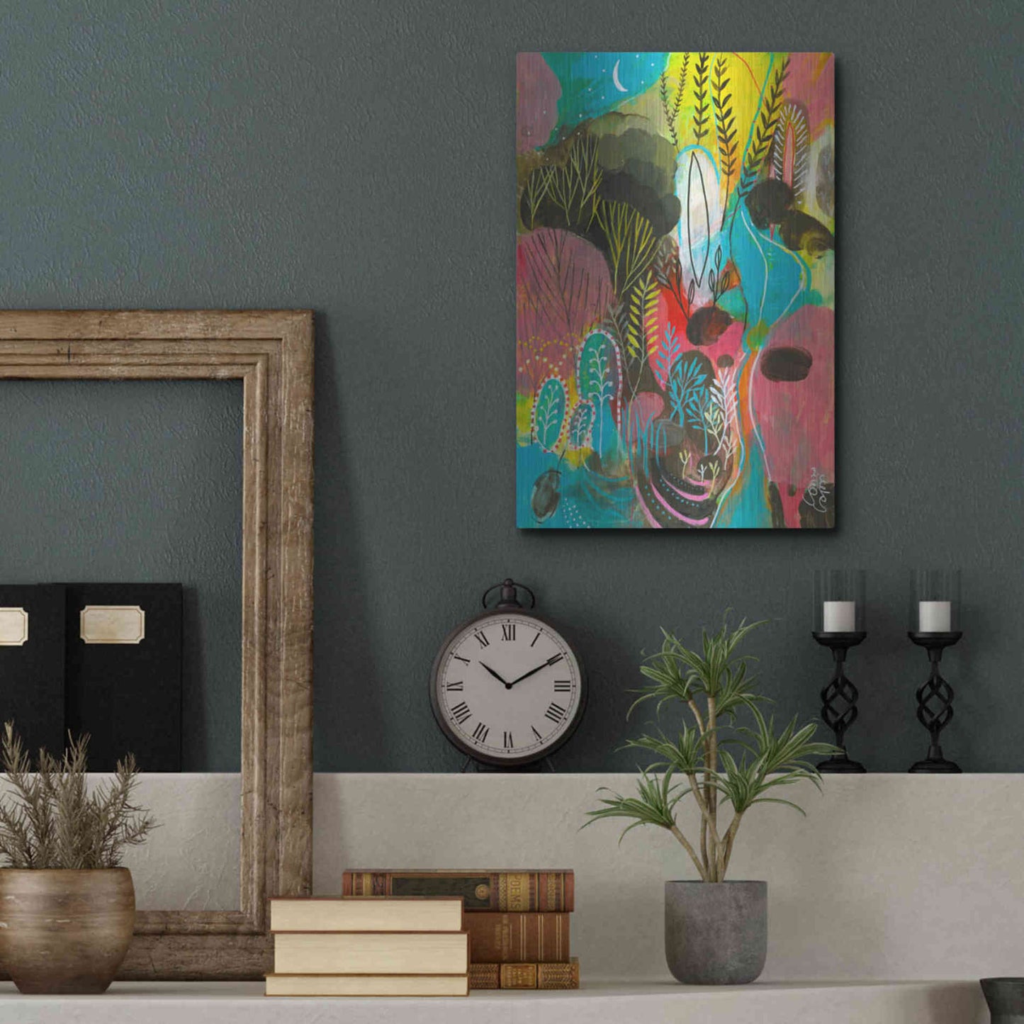 Luxe Metal Art 'Water Cycles by Corina Capri Metal Wall Art,12x16