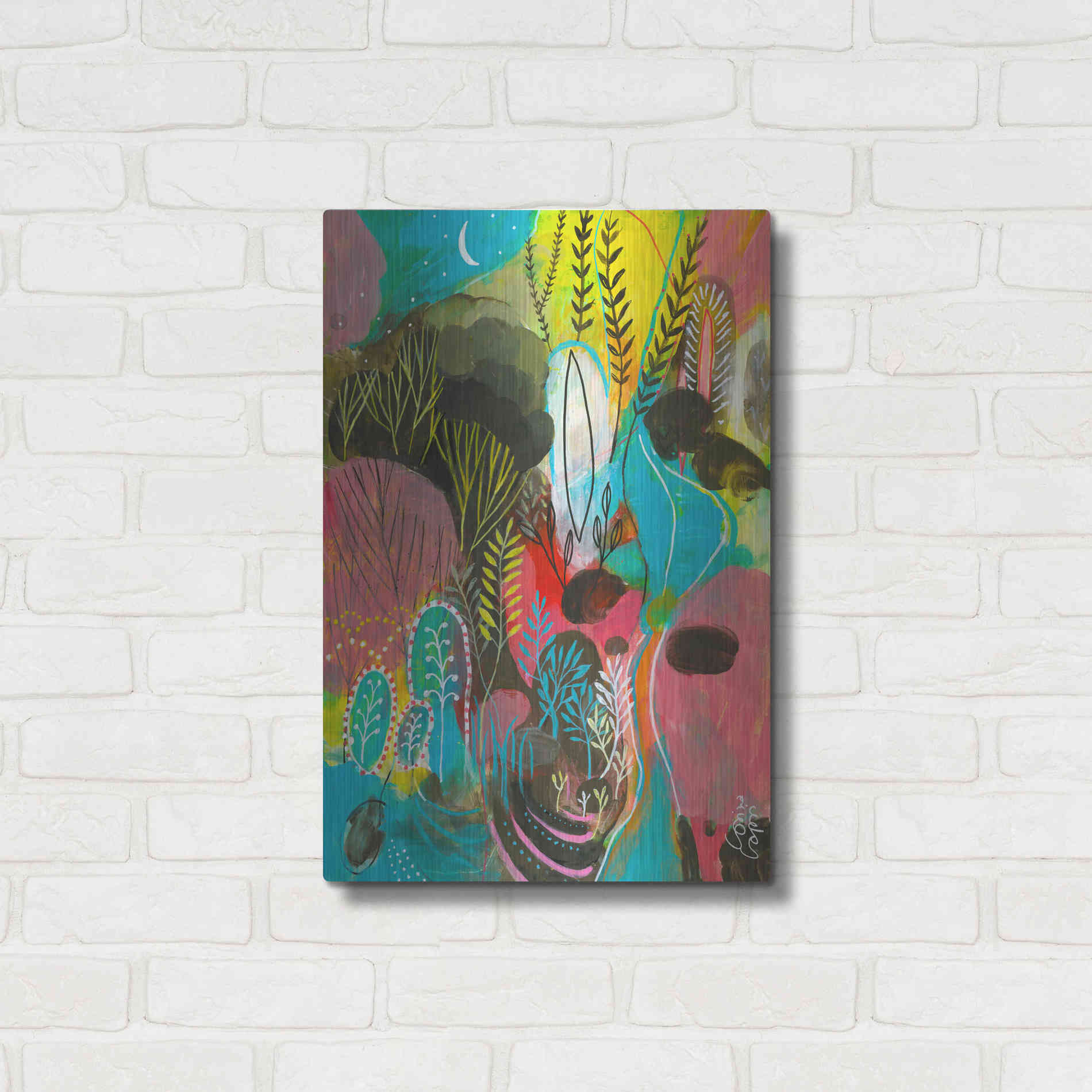 Luxe Metal Art 'Water Cycles by Corina Capri Metal Wall Art,16x24