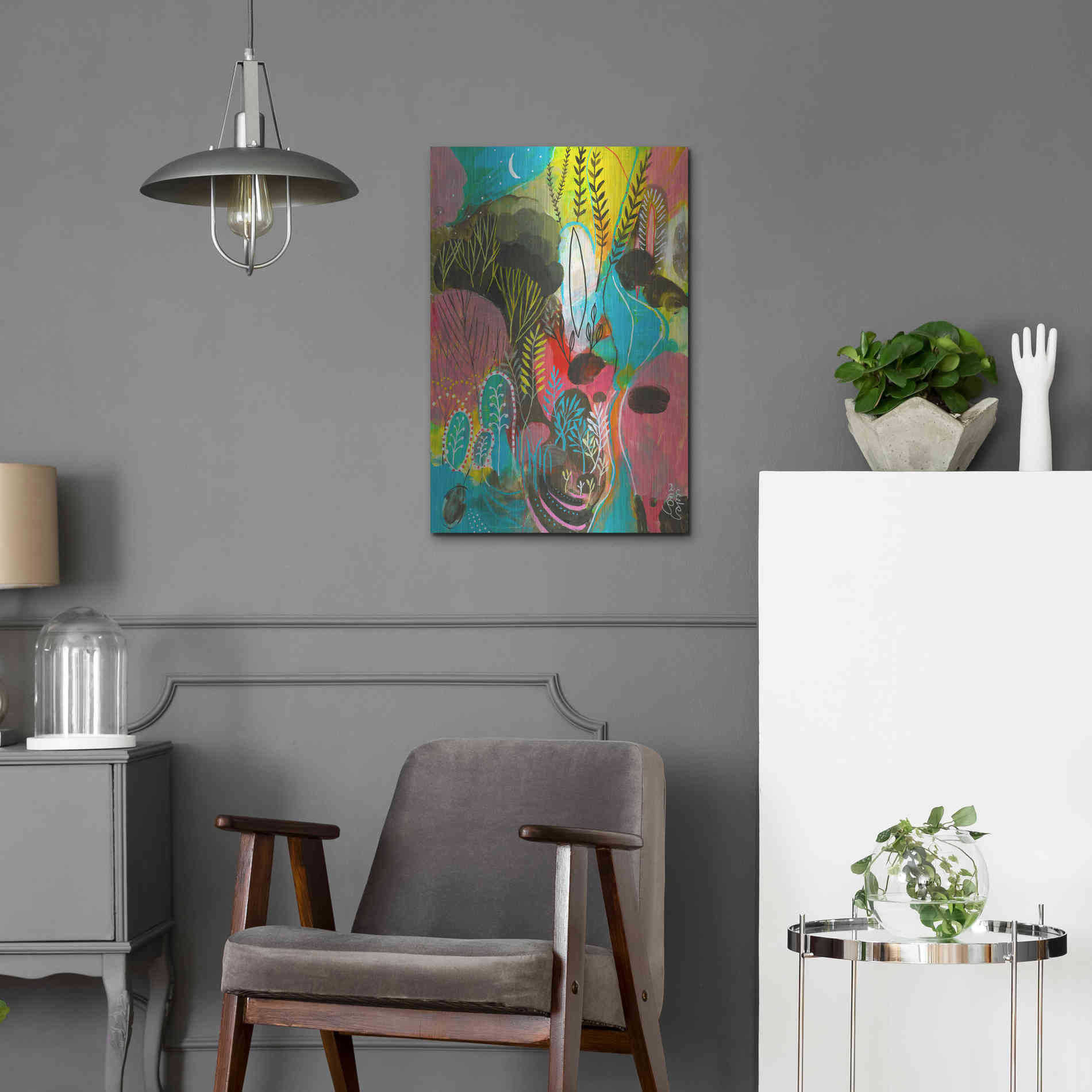 Luxe Metal Art 'Water Cycles by Corina Capri Metal Wall Art,16x24