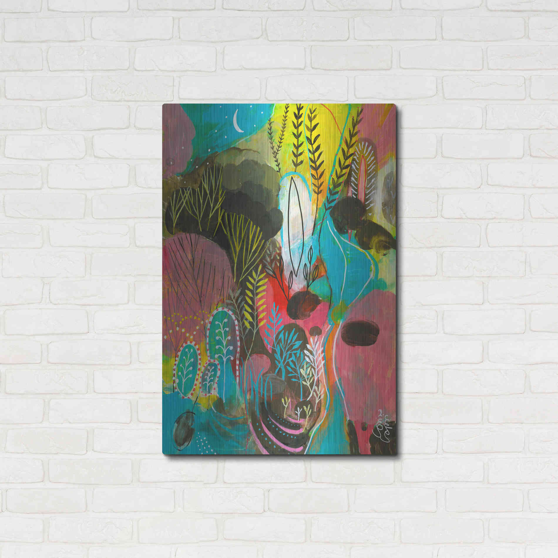 Luxe Metal Art 'Water Cycles by Corina Capri Metal Wall Art,24x36