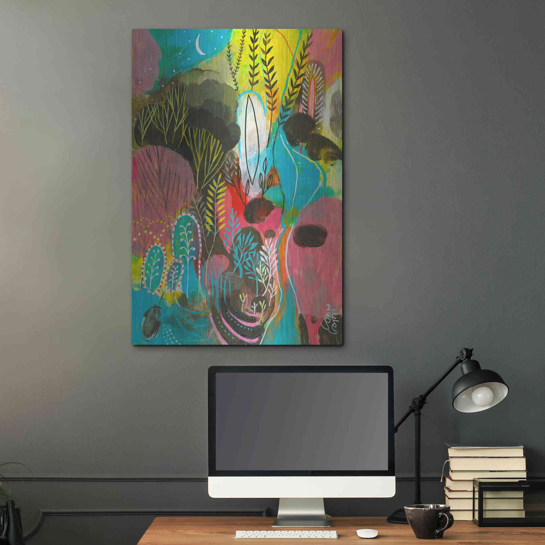 Luxe Metal Art 'Water Cycles by Corina Capri Metal Wall Art,24x36