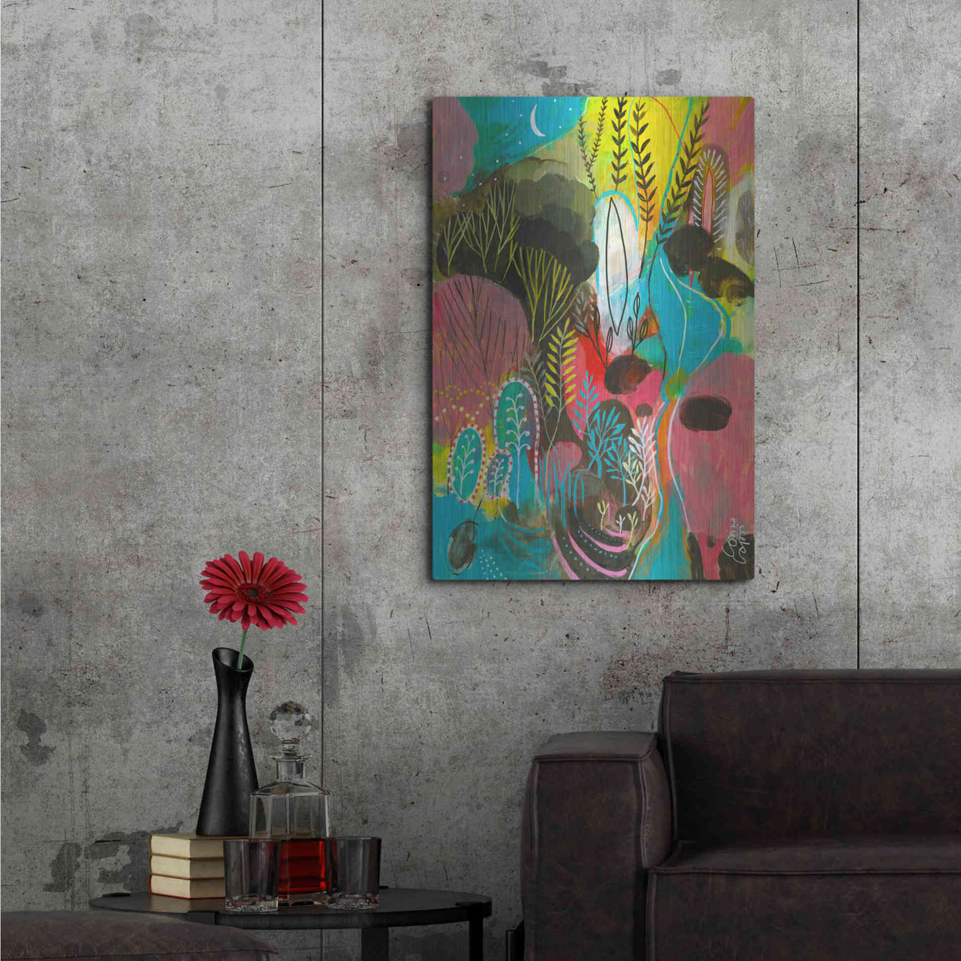 Luxe Metal Art 'Water Cycles by Corina Capri Metal Wall Art,24x36