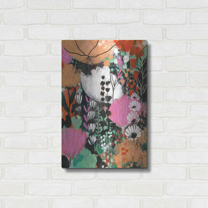 Luxe Metal Art 'Strawberry Moon by Corina Capri Metal Wall Art,16x24