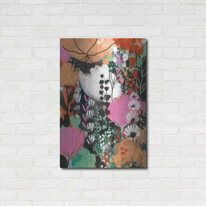 Luxe Metal Art 'Strawberry Moon by Corina Capri Metal Wall Art,24x36