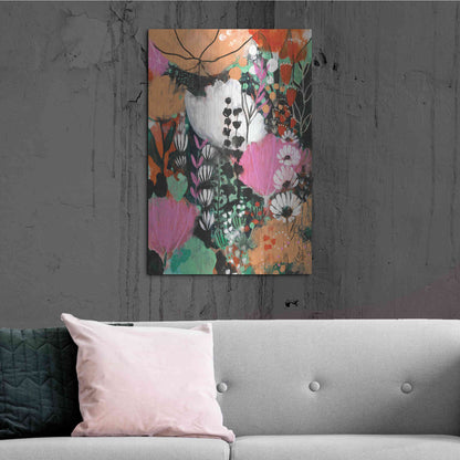 Luxe Metal Art 'Strawberry Moon by Corina Capri Metal Wall Art,24x36