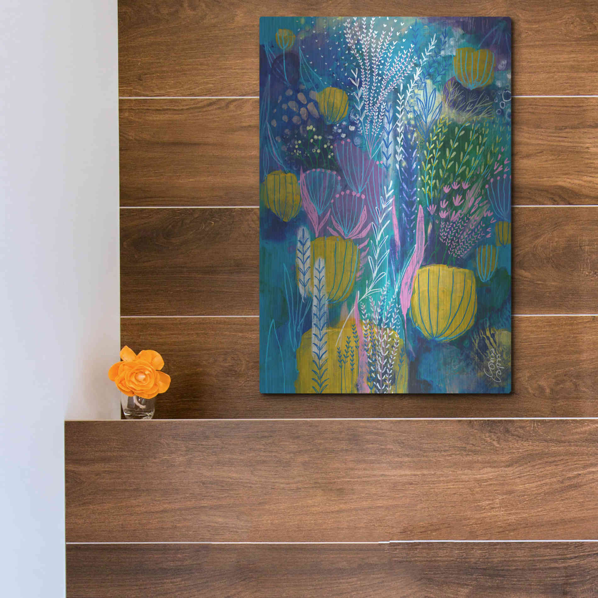 Luxe Metal Art 'Sea Life by Corina Capri Metal Wall Art,12x16