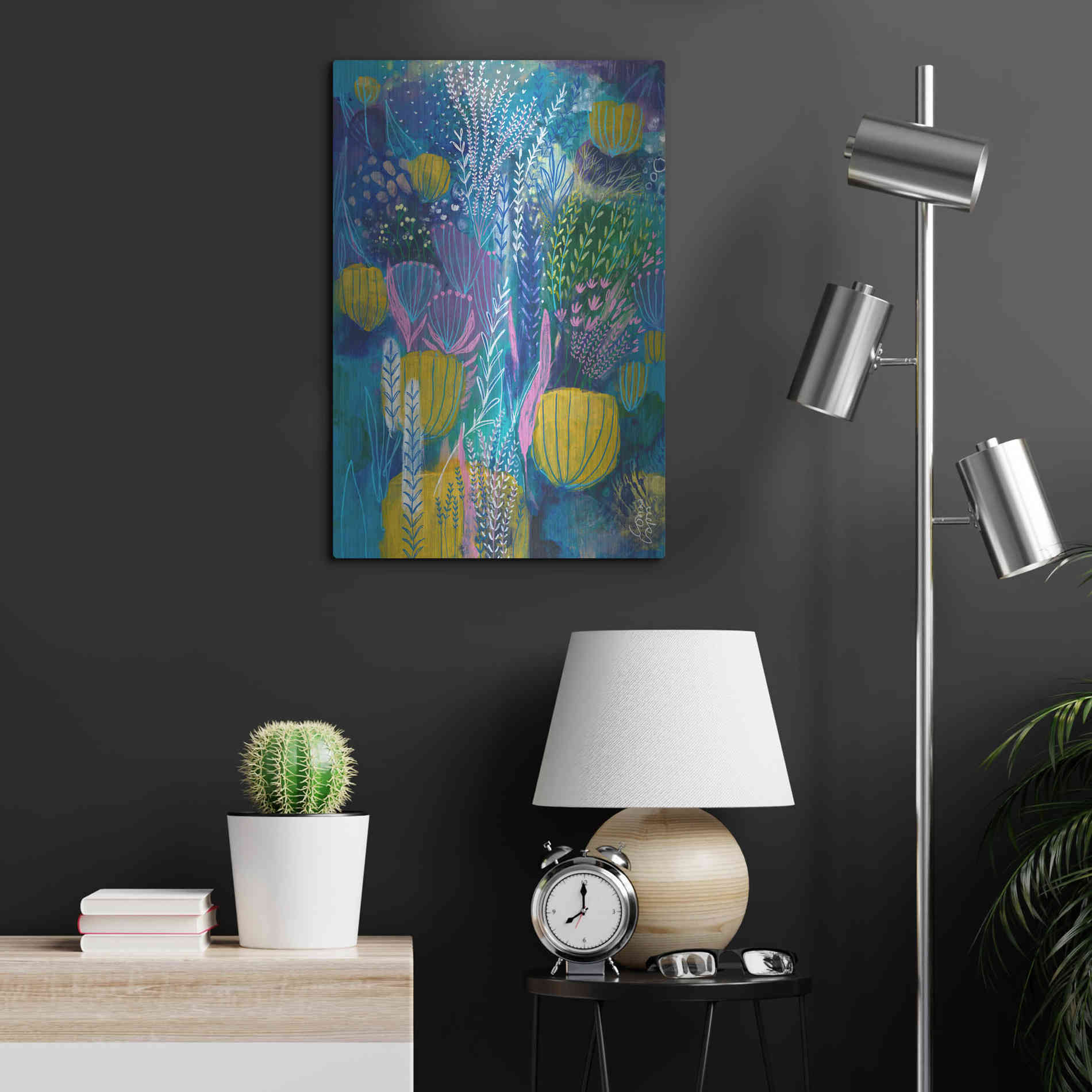 Luxe Metal Art 'Sea Life by Corina Capri Metal Wall Art,16x24