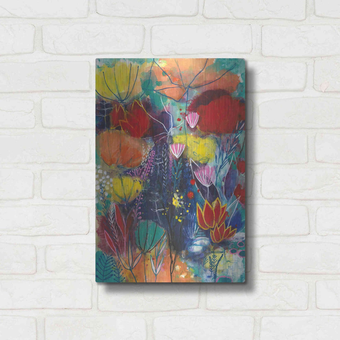 Luxe Metal Art 'All You Need is a Garden by Corina Capri Metal Wall Art,12x16