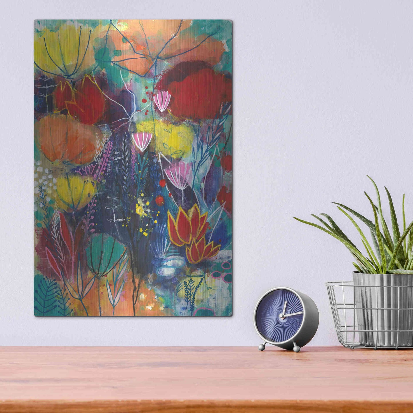 Luxe Metal Art 'All You Need is a Garden by Corina Capri Metal Wall Art,12x16