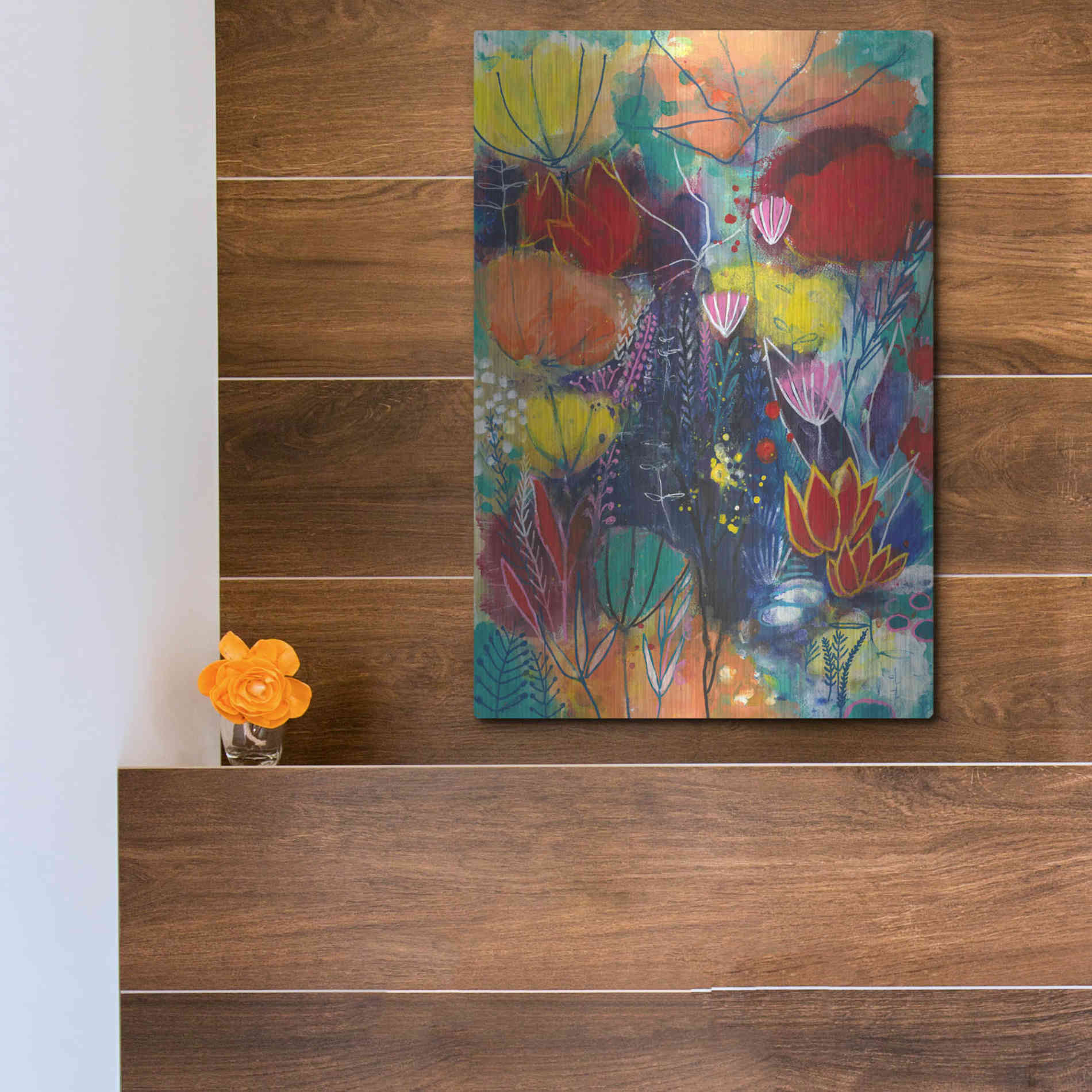 Luxe Metal Art 'All You Need is a Garden by Corina Capri Metal Wall Art,12x16