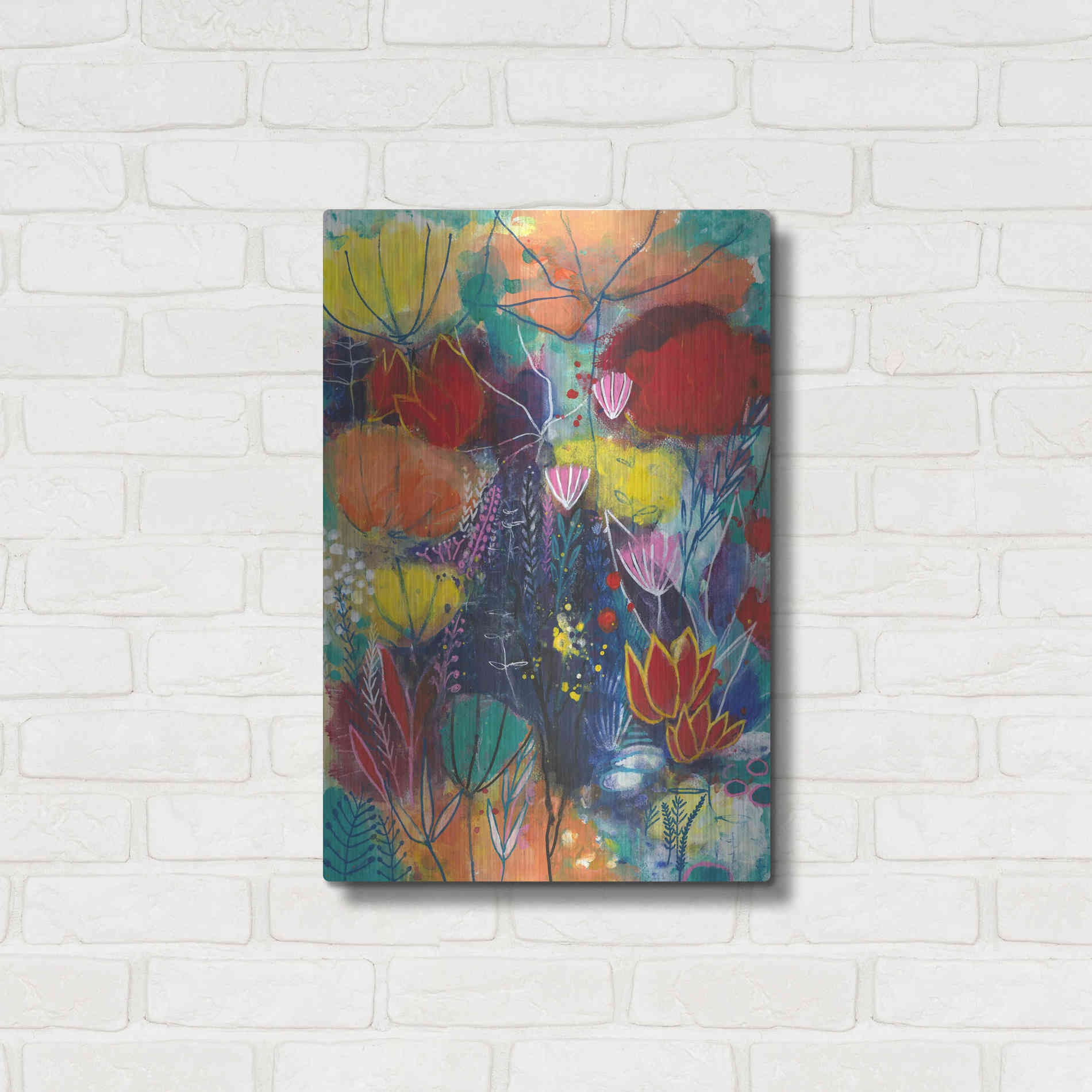 Luxe Metal Art 'All You Need is a Garden by Corina Capri Metal Wall Art,16x24