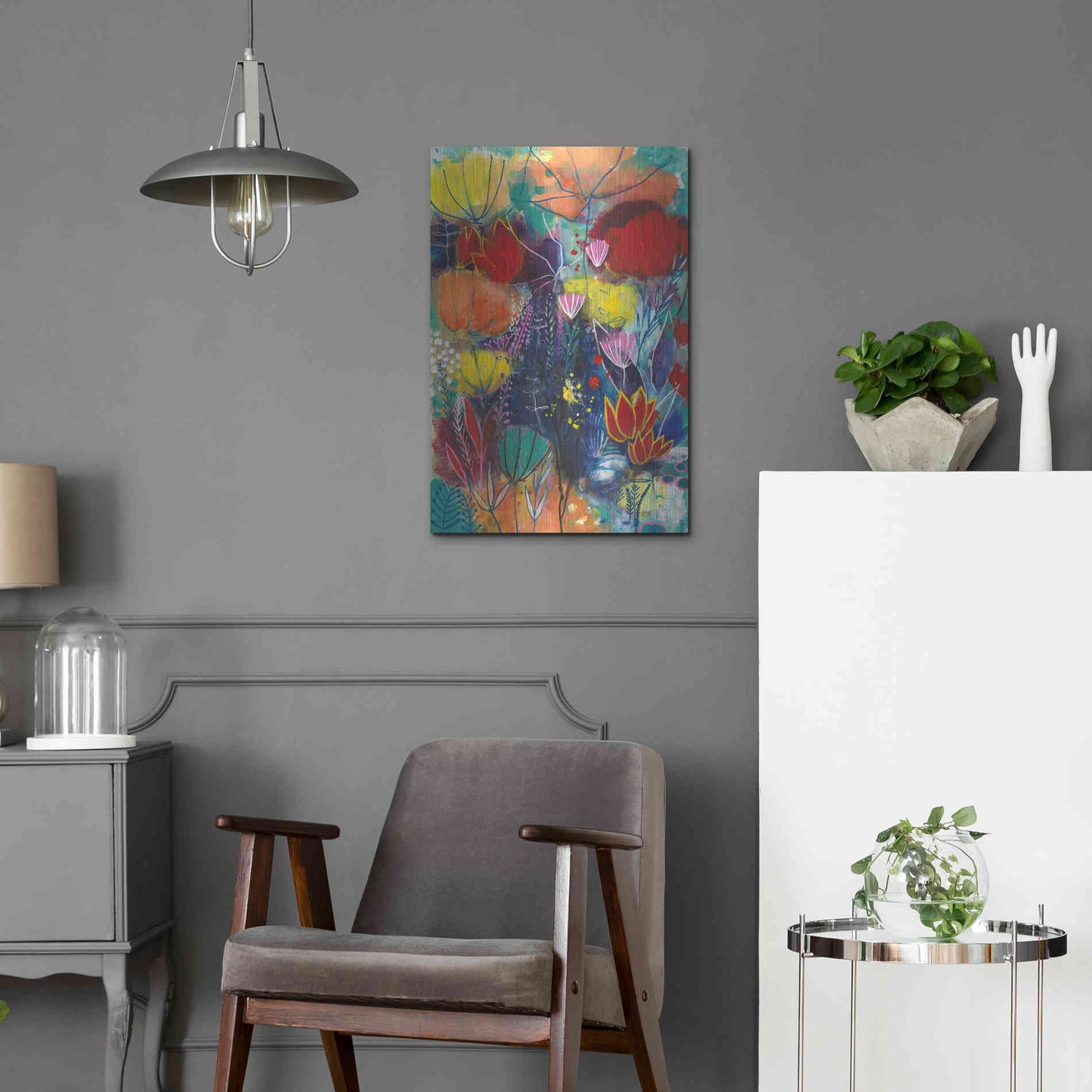 Luxe Metal Art 'All You Need is a Garden by Corina Capri Metal Wall Art,16x24