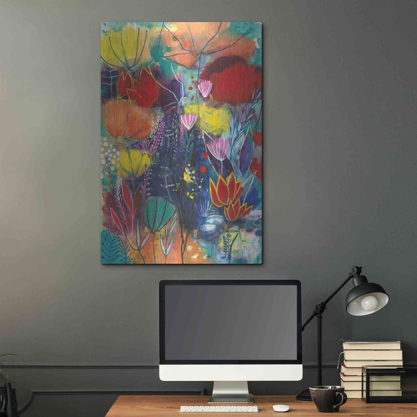 Luxe Metal Art 'All You Need is a Garden by Corina Capri Metal Wall Art,24x36