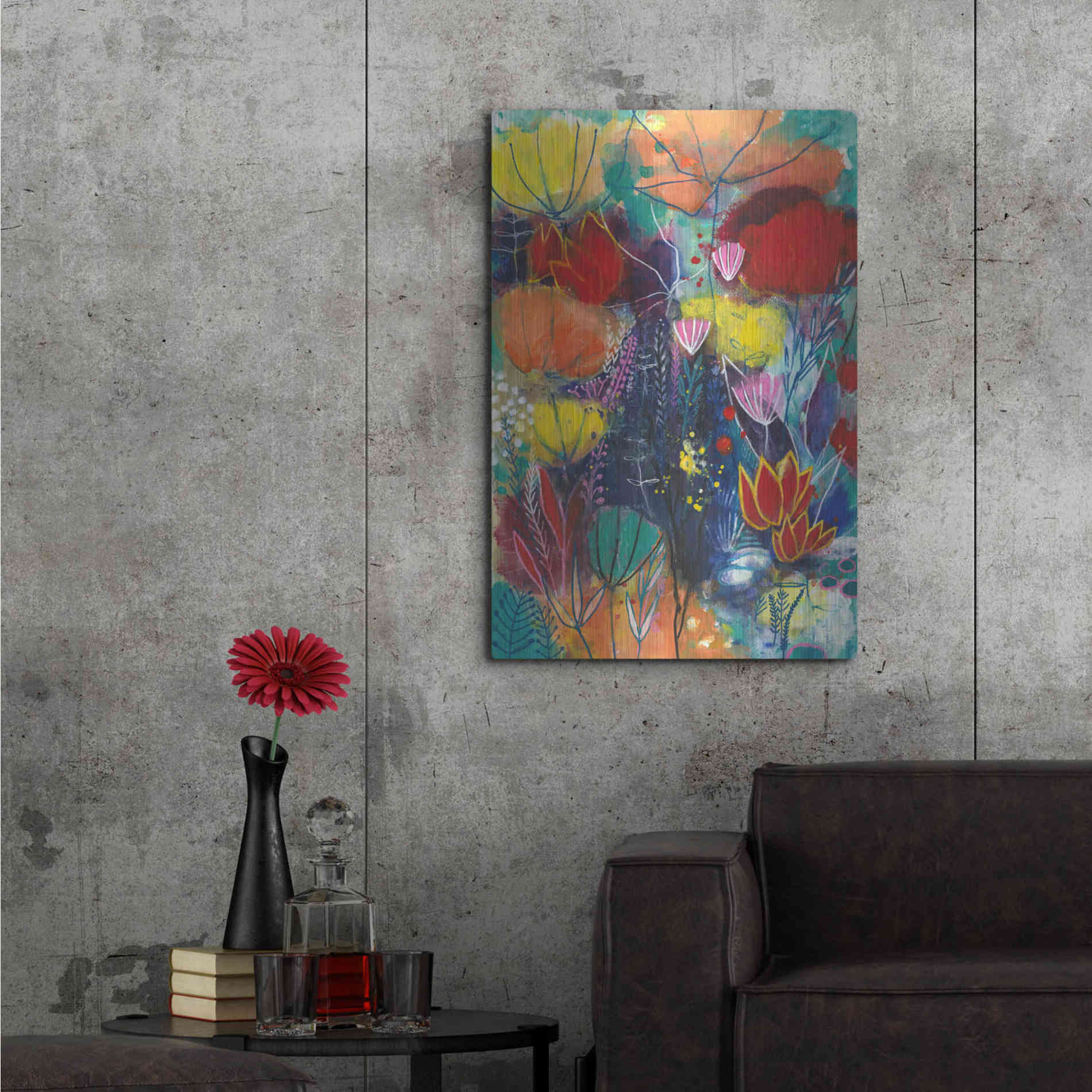 Luxe Metal Art 'All You Need is a Garden by Corina Capri Metal Wall Art,24x36