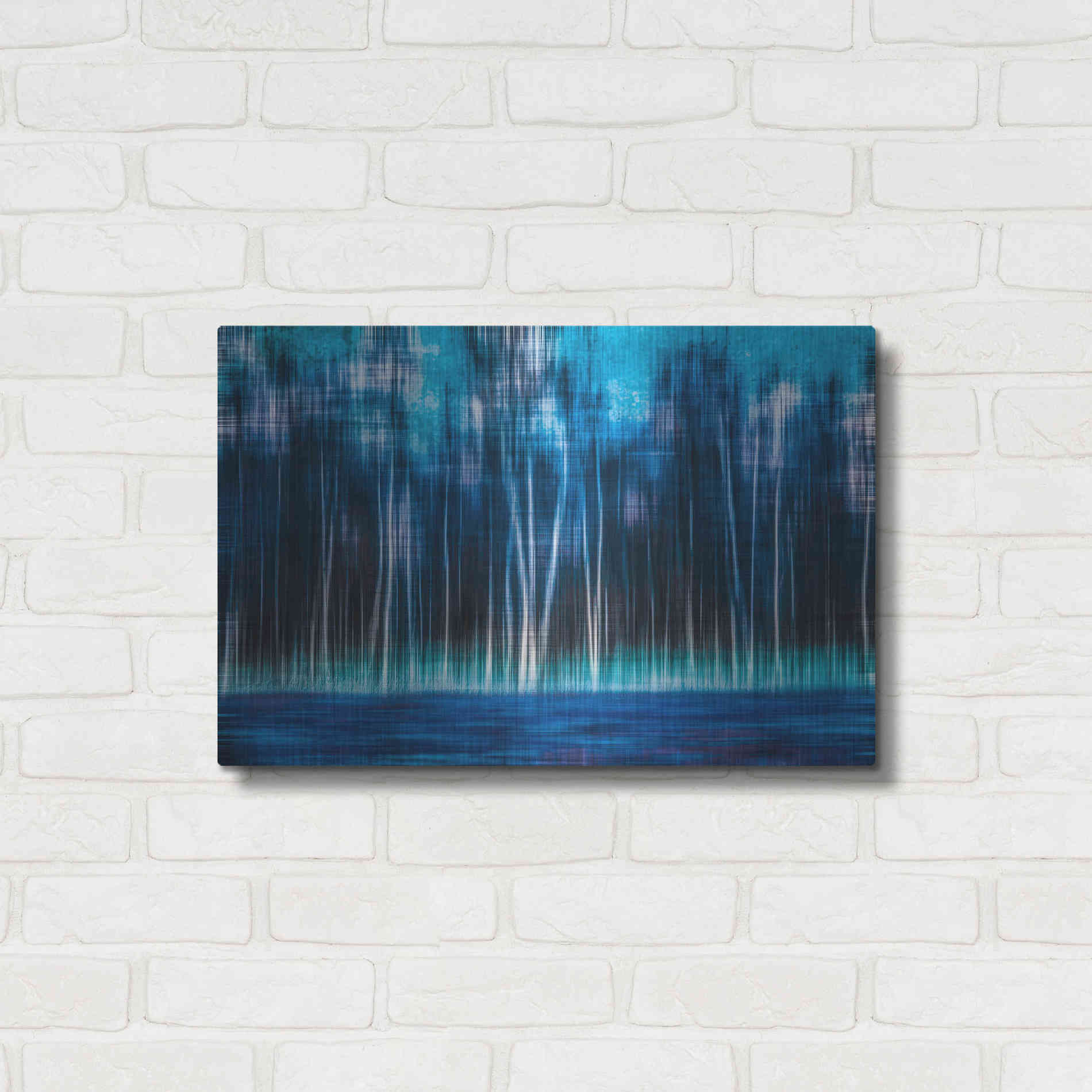Luxe Metal Art 'Mystic Forest by Hannes Cmarits Metal Wall Art,24x16