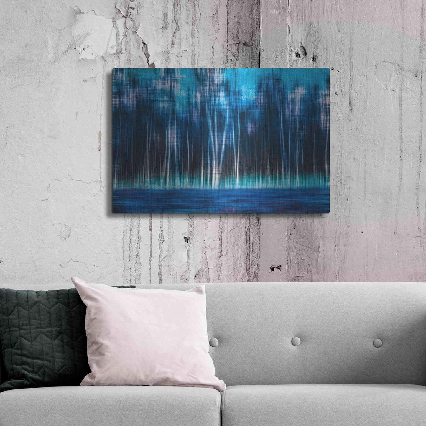 Luxe Metal Art 'Mystic Forest by Hannes Cmarits Metal Wall Art,36x24