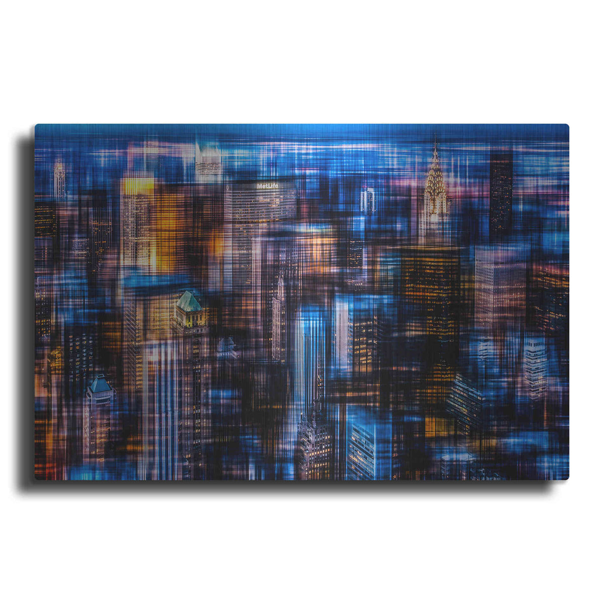 Luxe Metal Art 'Downtown II by Hannes Cmarits Metal Wall Art