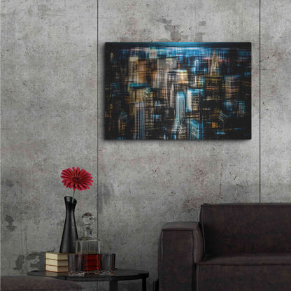 Luxe Metal Art 'Downtown I by Hannes Cmarits Metal Wall Art,36x24