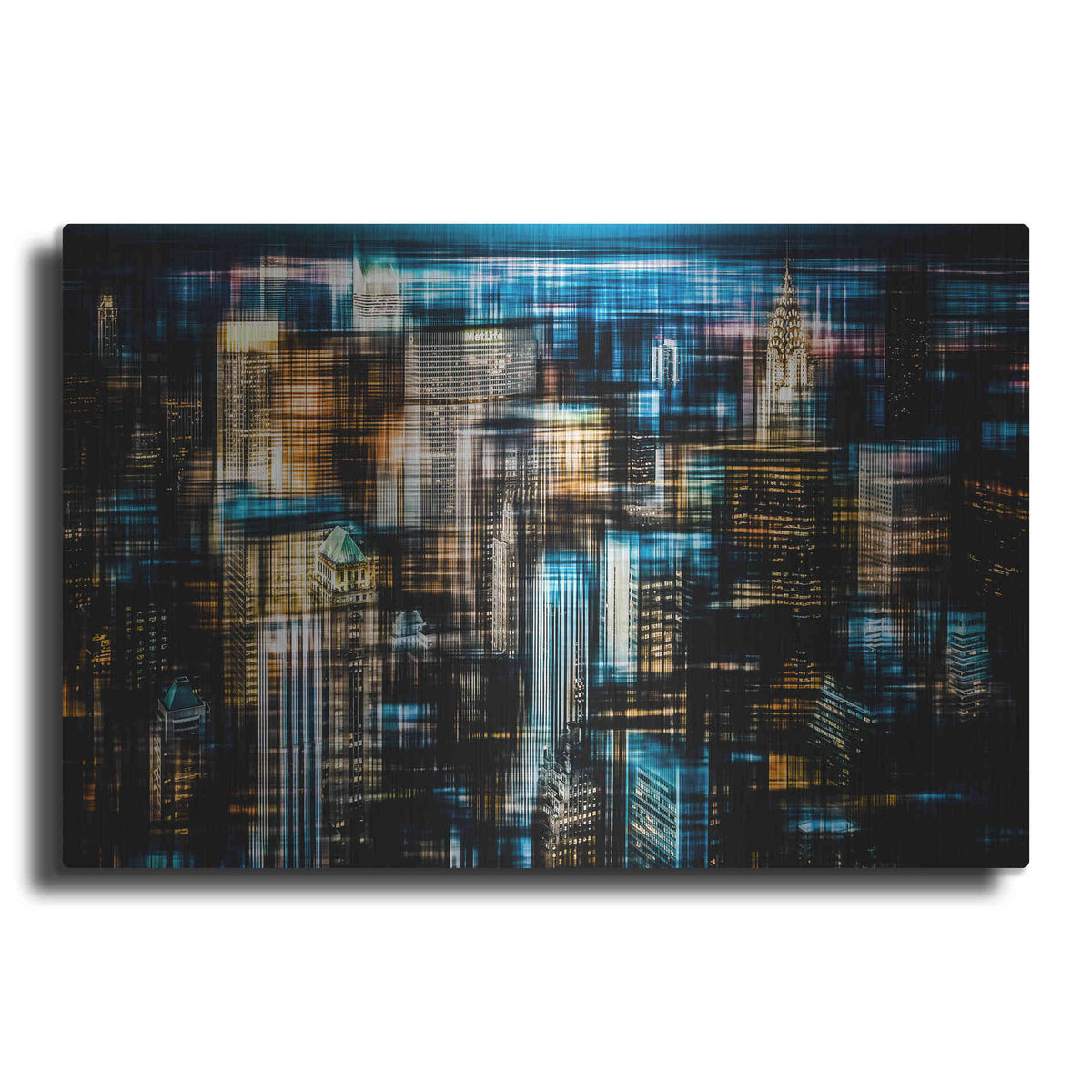 Luxe Metal Art 'Downtown I by Hannes Cmarits Metal Wall Art