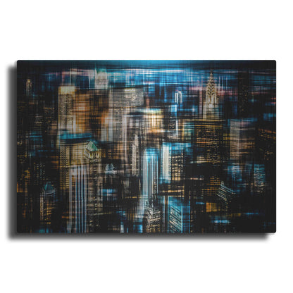 Luxe Metal Art 'Downtown I by Hannes Cmarits Metal Wall Art