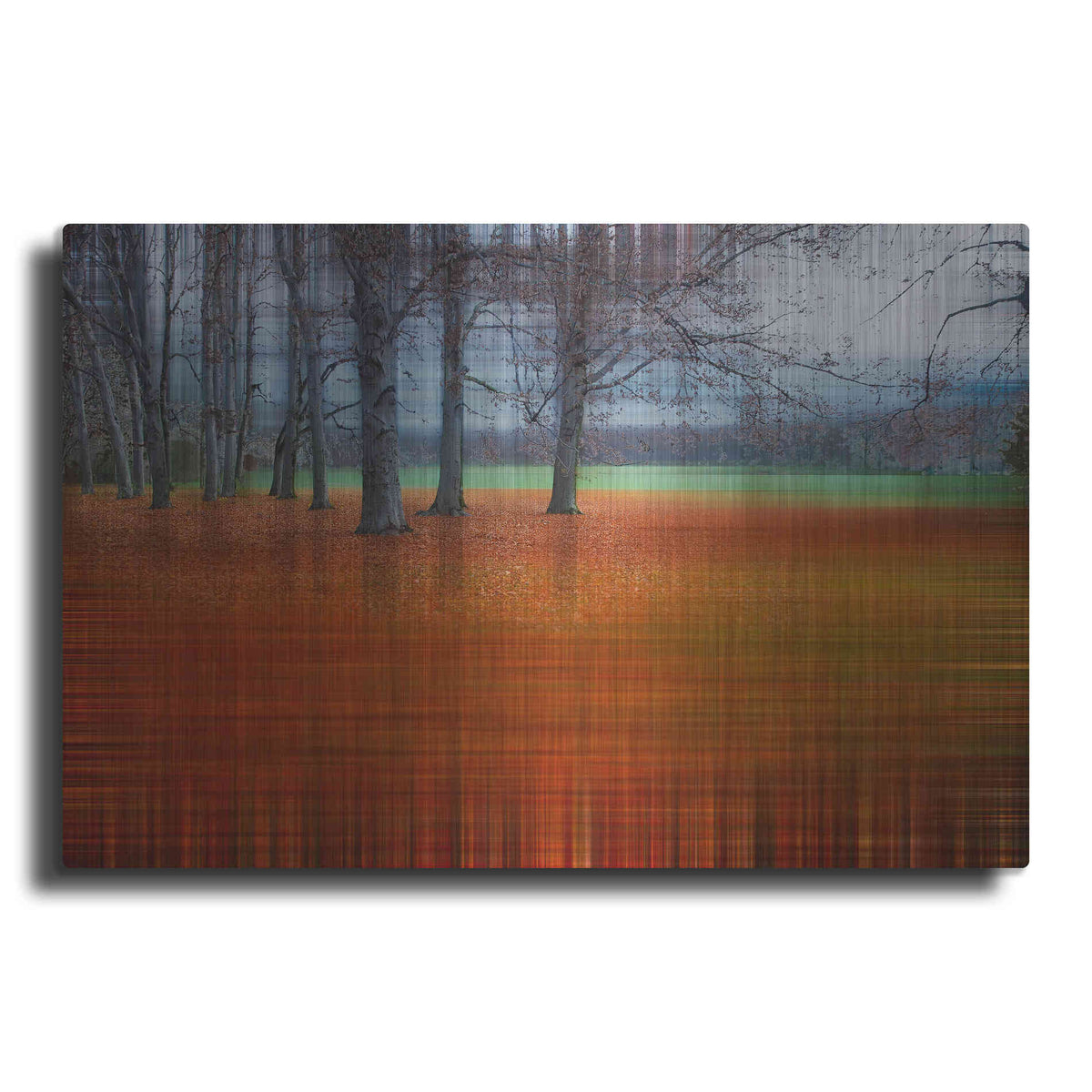 Luxe Metal Art 'Abstract Autumn by Hannes Cmarits Metal Wall Art