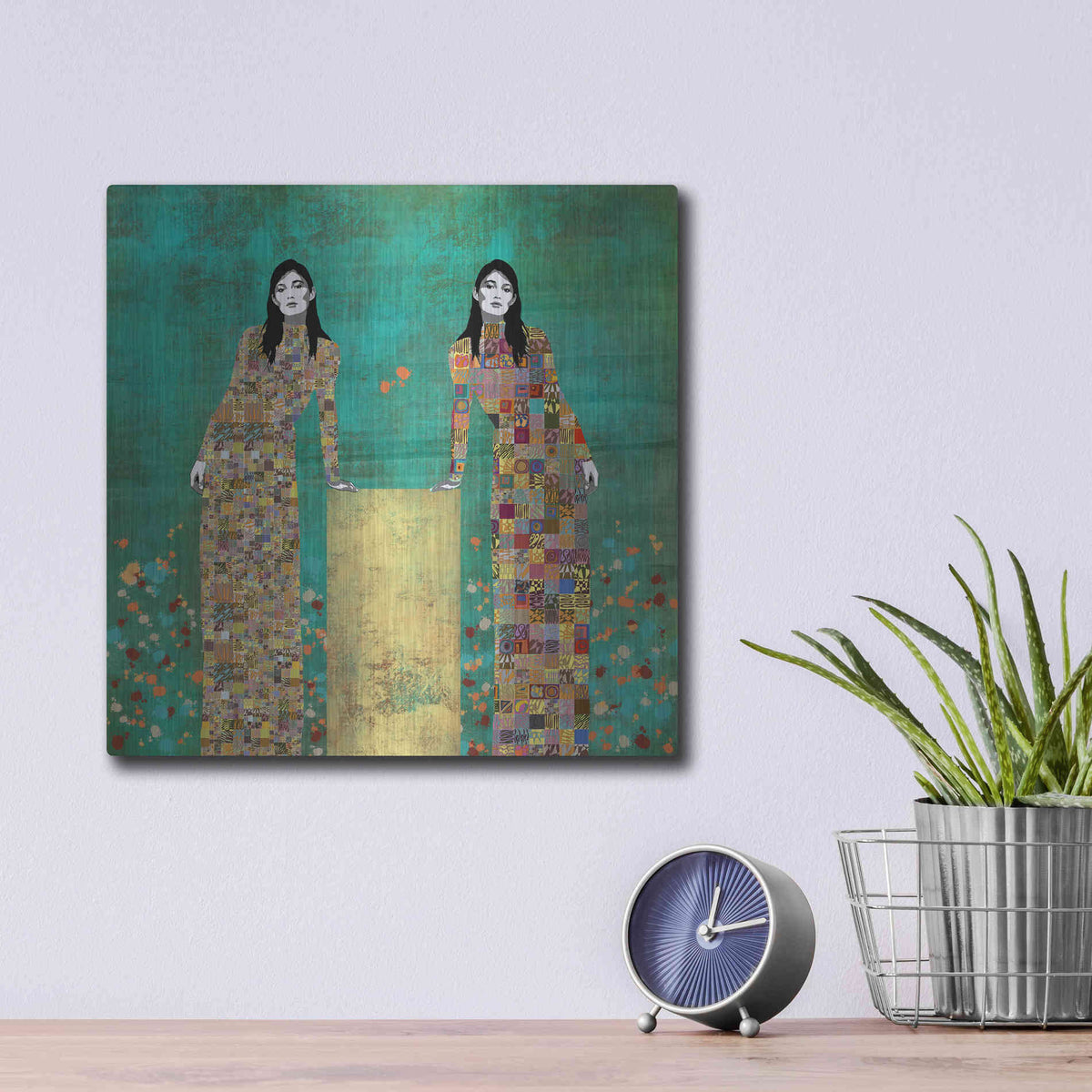 Luxe Metal Art 'Dale la Vueltas by Jose Cacho Metal Wall Art,12x12