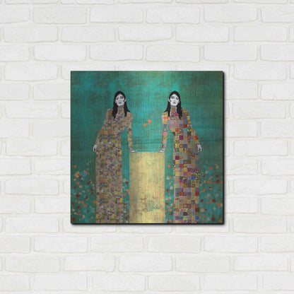 Luxe Metal Art 'Dale la Vueltas by Jose Cacho Metal Wall Art,24x24