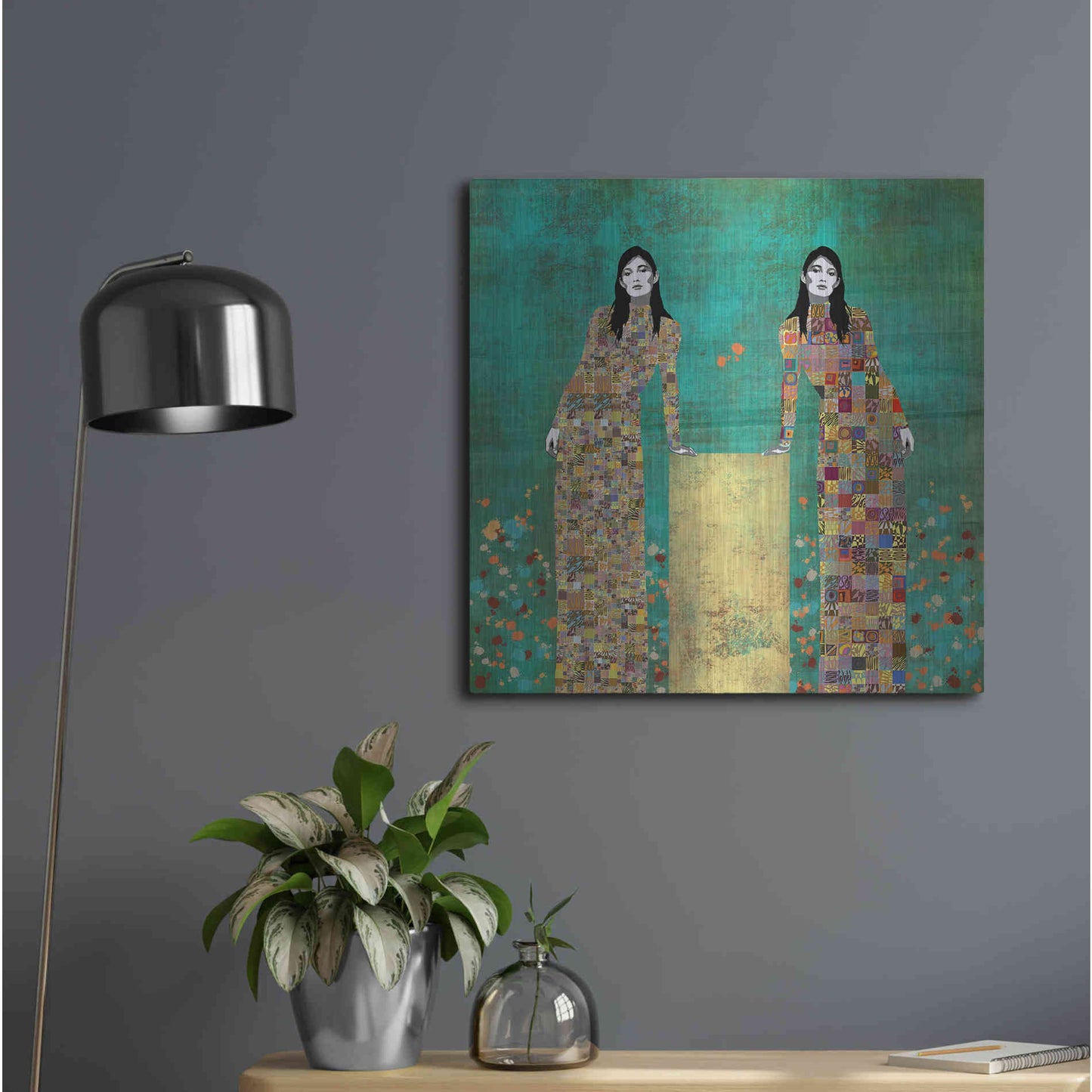 Luxe Metal Art 'Dale la Vueltas by Jose Cacho Metal Wall Art,24x24