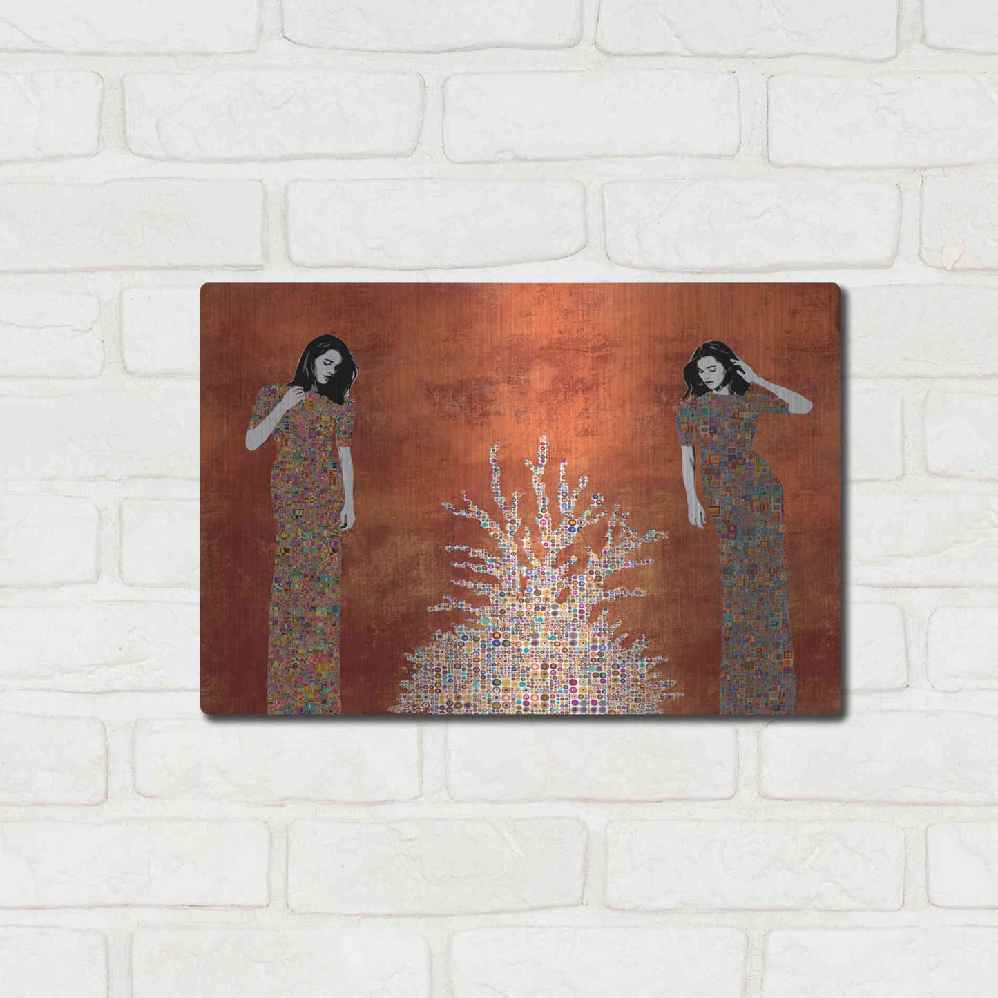 Luxe Metal Art 'La Fuente by Jose Cacho Metal Wall Art,16x12
