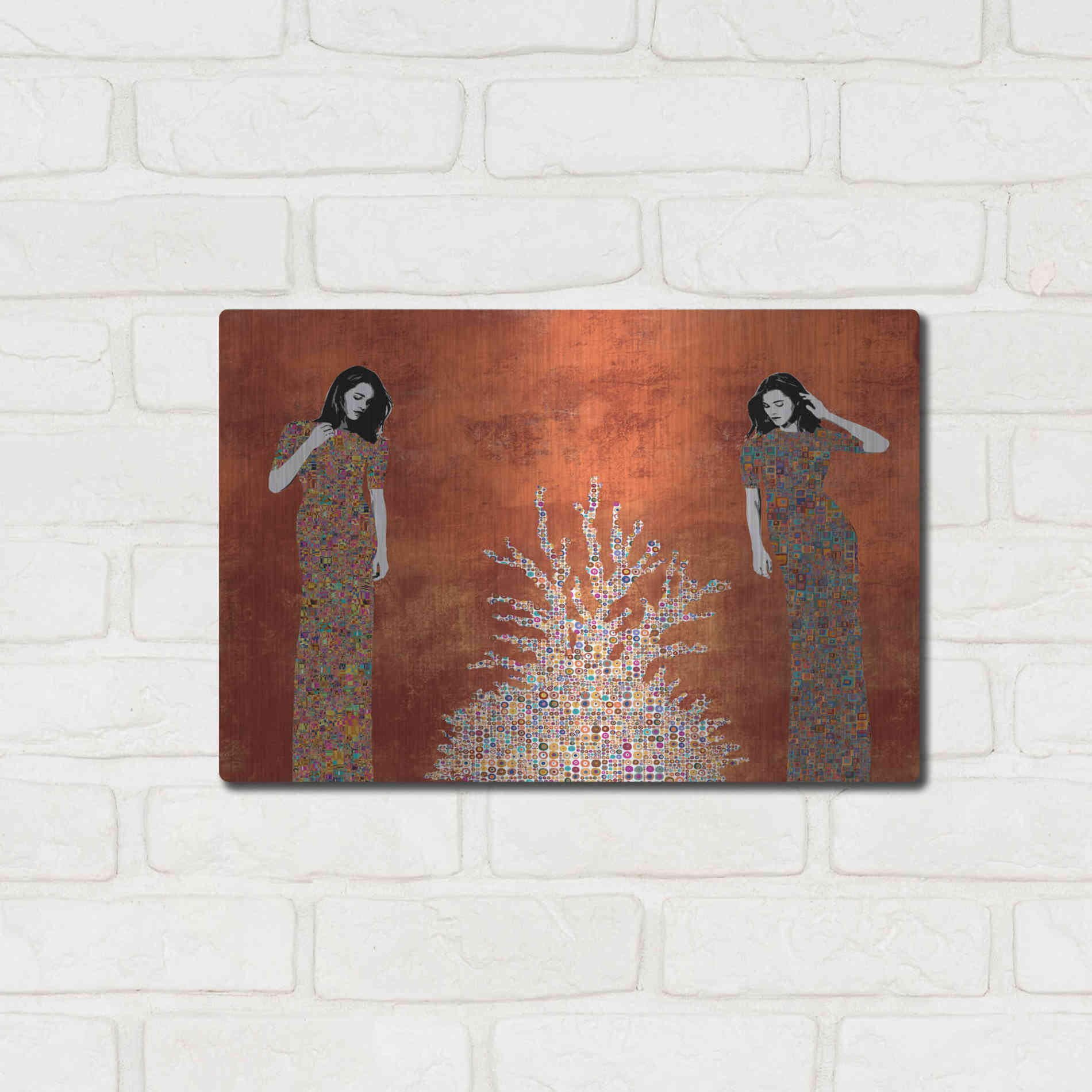 Luxe Metal Art 'La Fuente by Jose Cacho Metal Wall Art,16x12