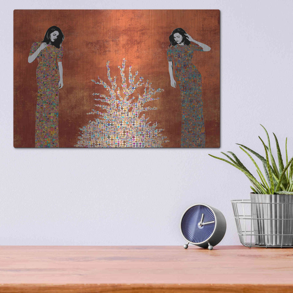 Luxe Metal Art 'La Fuente by Jose Cacho Metal Wall Art,16x12