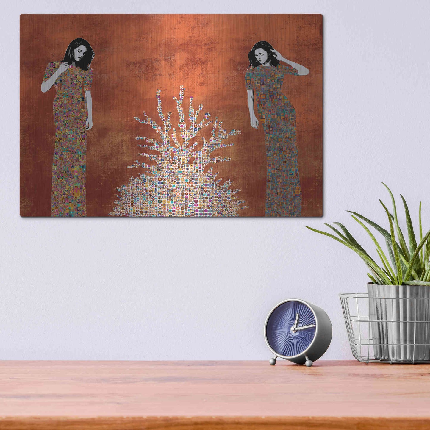 Luxe Metal Art 'La Fuente by Jose Cacho Metal Wall Art,16x12