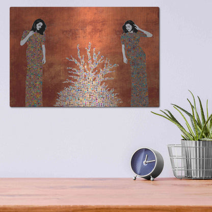 Luxe Metal Art 'La Fuente by Jose Cacho Metal Wall Art,16x12