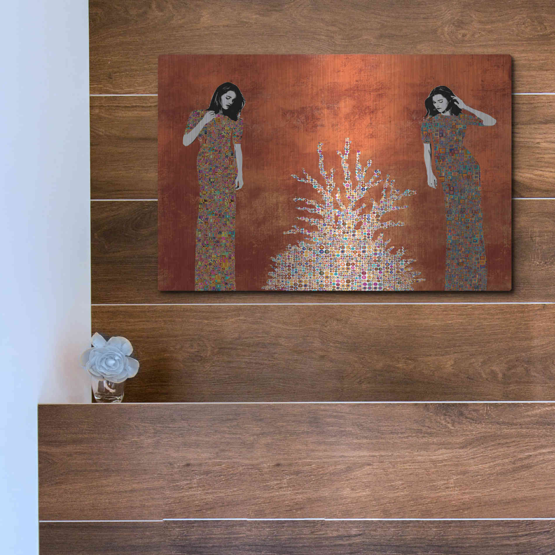 Luxe Metal Art 'La Fuente by Jose Cacho Metal Wall Art,16x12