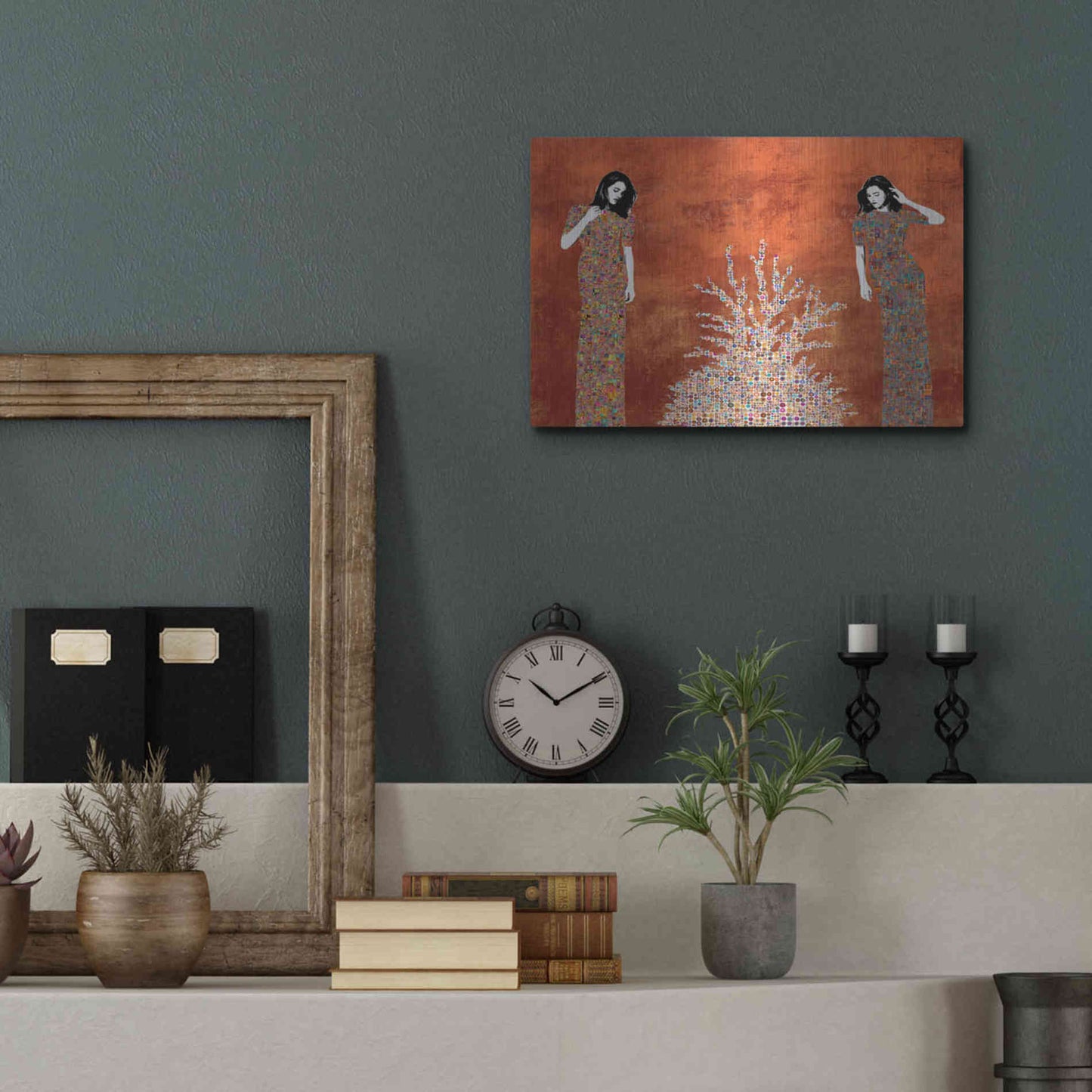 Luxe Metal Art 'La Fuente by Jose Cacho Metal Wall Art,16x12