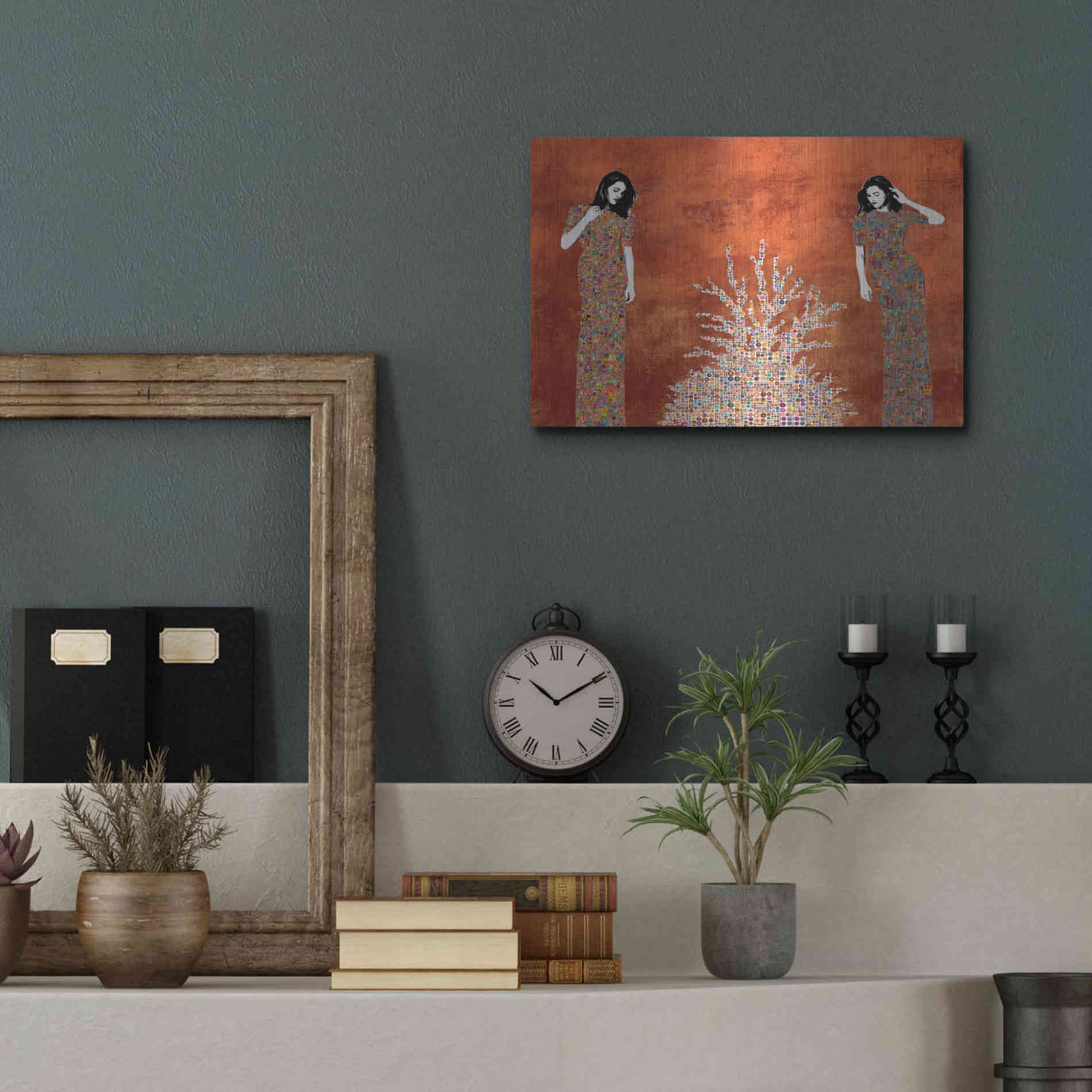 Luxe Metal Art 'La Fuente by Jose Cacho Metal Wall Art,16x12