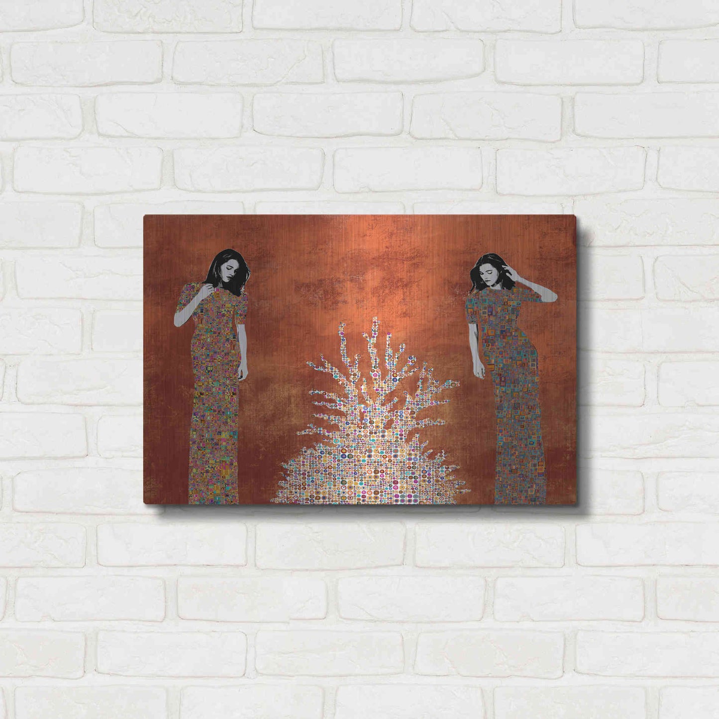 Luxe Metal Art 'La Fuente by Jose Cacho Metal Wall Art,24x16