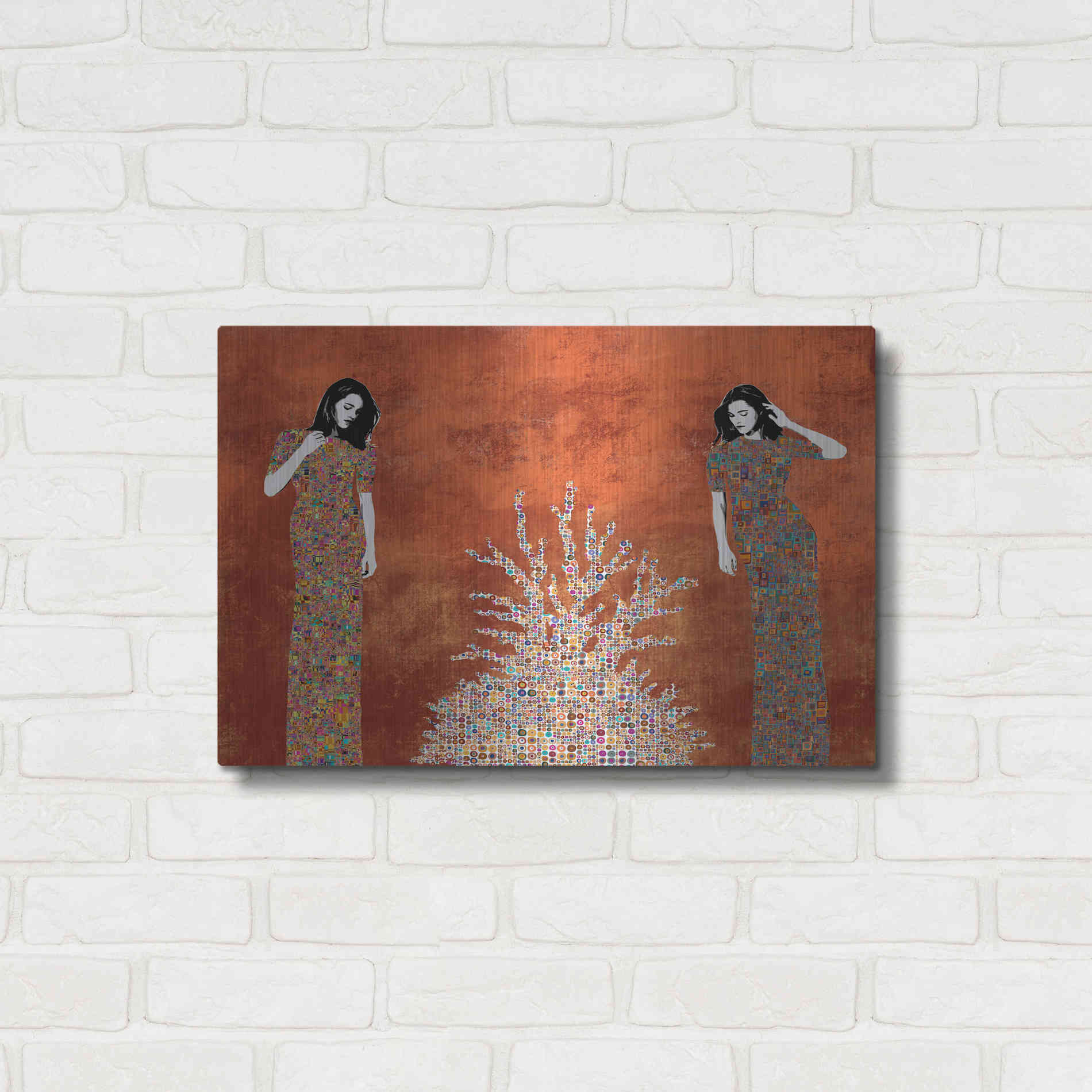 Luxe Metal Art 'La Fuente by Jose Cacho Metal Wall Art,24x16