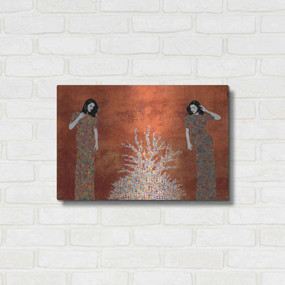 Luxe Metal Art 'La Fuente by Jose Cacho Metal Wall Art,24x16