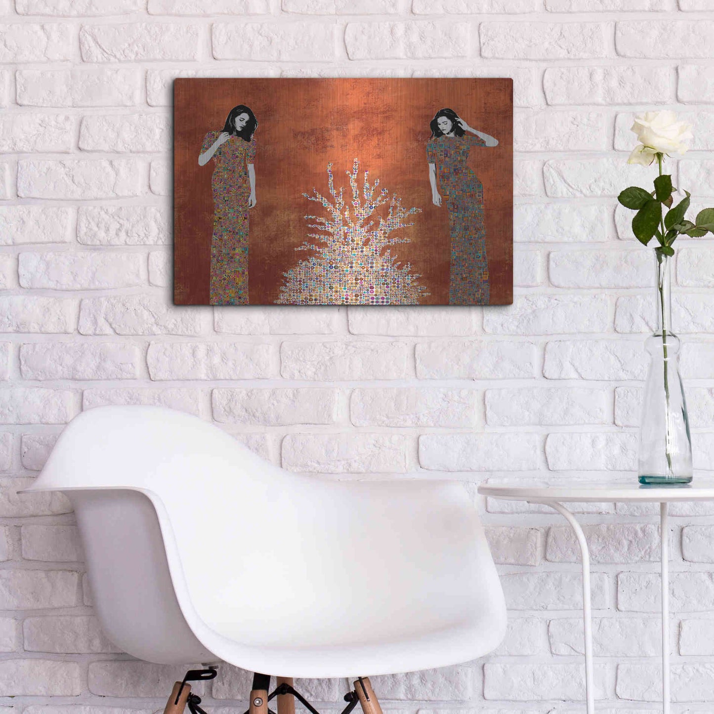 Luxe Metal Art 'La Fuente by Jose Cacho Metal Wall Art,24x16