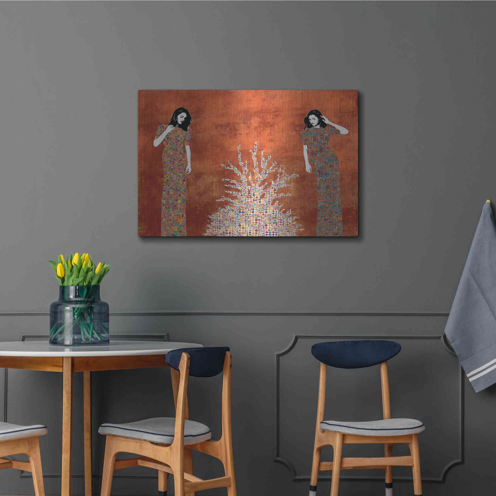 Luxe Metal Art 'La Fuente by Jose Cacho Metal Wall Art,36x24