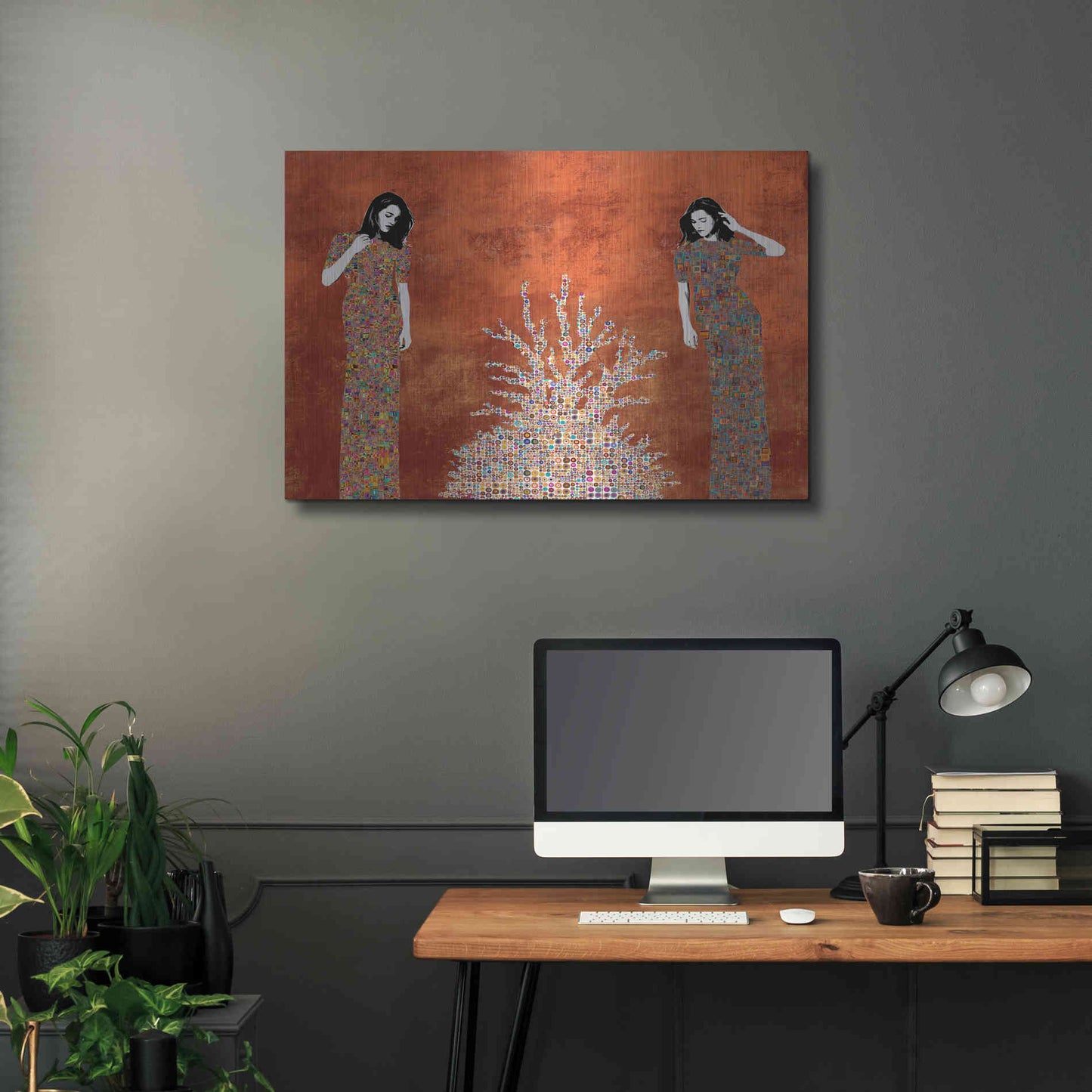 Luxe Metal Art 'La Fuente by Jose Cacho Metal Wall Art,36x24