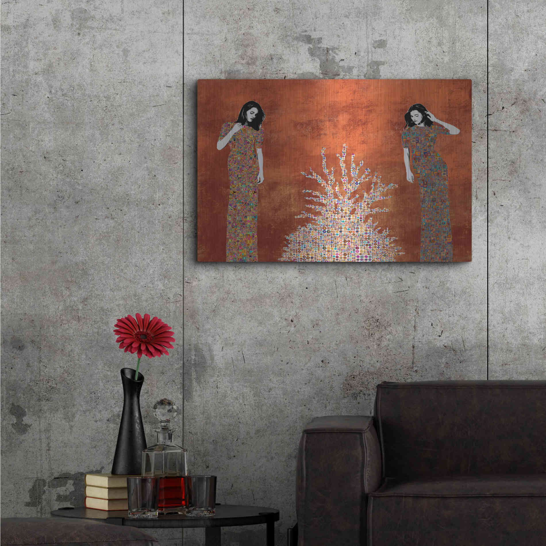 Luxe Metal Art 'La Fuente by Jose Cacho Metal Wall Art,36x24